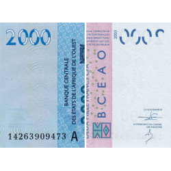 Côte d'Ivoire - Pick 116Aj - 2'000 francs - 2014 - Etat : NEUF