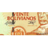 Bolivie - Pick 244 - 20 bolivianos - Série J - Loi 1986 (2015) - Etat : NEUF