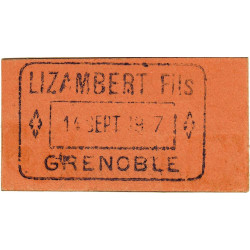 38 - Grenoble - Lizambert Fils - 5 centimes - 14/09/1917 - Etat : SPL