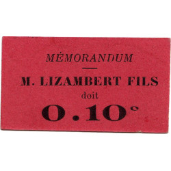 38 - Grenoble - Lizambert Fils - 10 centimes - 18/09/1917 - Etat : SPL