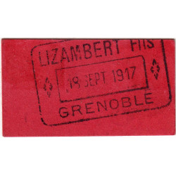 38 - Grenoble - Lizambert Fils - 10 centimes - 18/09/1917 - Etat : SPL