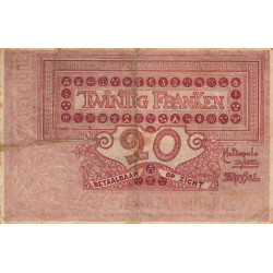 Belgique - Pick 67_2 - 20 francs - 14/04/1914 - Etat : TB+