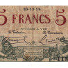 Belgique - Pick 75b - 5 francs - 30/12/1919 - Etat : TB