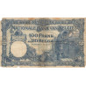 Belgique - Pick 102 - 100 francs ou 20 belgas - 06/10/1927 - Etat : B-