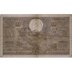 Belgique - Pick 107_1 - 100 francs ou 20 belgas - 03/04/1934 - Etat : TTB