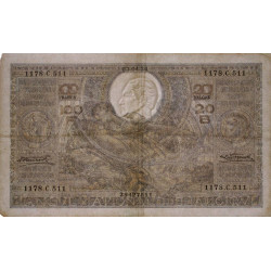 Belgique - Pick 107_1 - 100 francs ou 20 belgas - 03/04/1934 - Etat : TTB