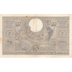 Belgique - Pick 107_2 - 100 francs ou 20 belgas - 23/12/1936 - Etat : TB+