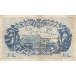 Belgique - Pick 109_1 - 500 francs ou 100 belgas - 10/05/1939 - Etat : TB-