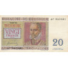 Belgique - Pick 132a - 20 francs - Série A07 - 01/07/1950 - Etat : TTB+