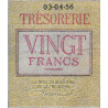 Belgique - Pick 132b - 20 francs - Série B14 - 03/04/1956 - Etat : TTB+