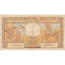 Belgique - Pick 133a - 50 francs - 01/06/1948 - Etat : TB