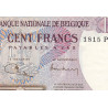 Belgique - Pick 134b_2 - 100 francs - 24/03/1972 - Etat : SUP à SPL