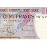 Belgique - Pick 134b_2 - 100 francs - Série - 24/03/1972 - Etat : SUP à SPL