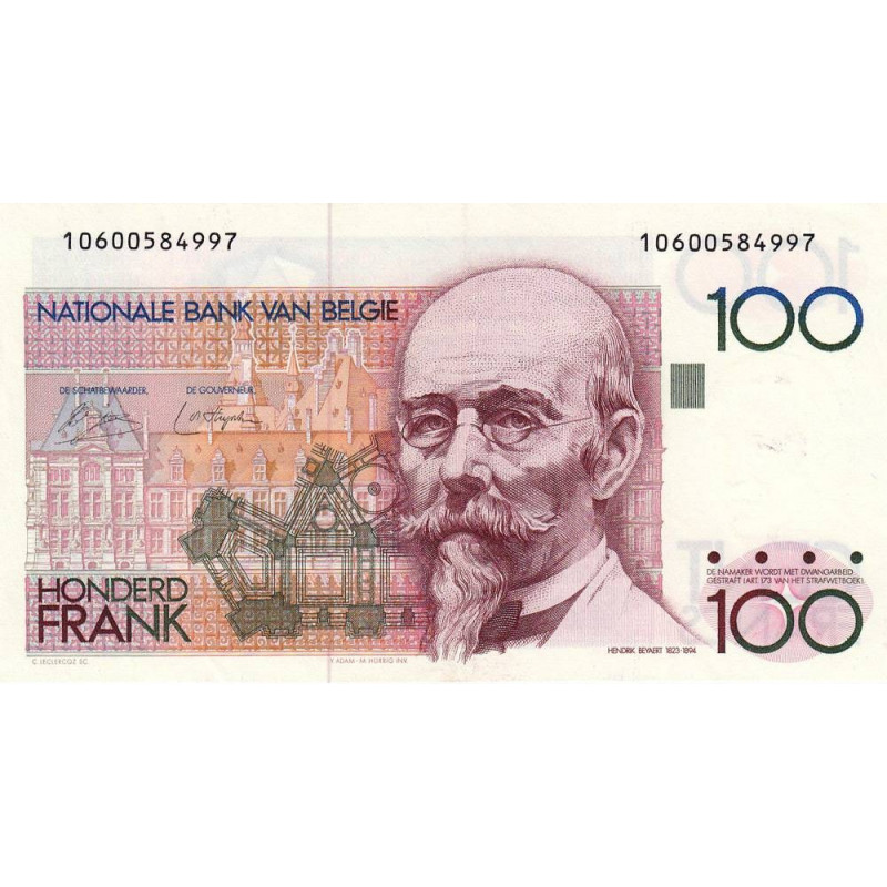 Belgique - Pick 140_1 - 100 francs - 1977 - Etat : SPL