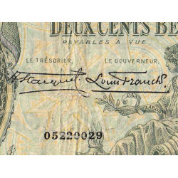 Belgique - Pick 104_1 - 1'000 francs ou 200 belgas - 06/12/1930 - Etat : TB