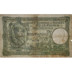 Belgique - Pick 104_1 - 1'000 francs ou 200 belgas - 06/12/1930 - Etat : TB