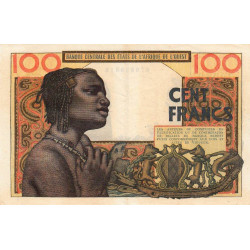 Côte d'Ivoire - Pick 101Ag - 100 francs - Série J.269 - Sans date (1966) - Etat : TTB