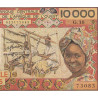Côte d'Ivoire - Pick 109Ab - 10'000 francs - Série G.10 - Sans date (1979) - Etat : TB-