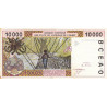 Côte d'Ivoire - Pick 114Aj - 10'000 francs - 2001 - Etat : SUP-