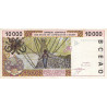 Côte d'Ivoire - Pick 114Aj - 10'000 francs - 2001 - Etat : TTB