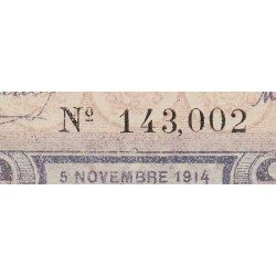 Agen - Pirot 2-5b - 2 francs - 05/11/1914 - Etat : SPL