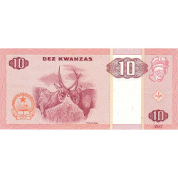 Angola - Pick 145a - 10 kwanzas - Série KP - 10/1999 - Etat : SUP+
