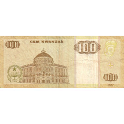 Angola - Pick 147a - 100 kwanzas - Série KH - 10/1999 - Etat : TB