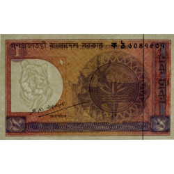 Bangladesh - Pick 6Ba_5 - 1 taka - Série ক ঠ - 05/1989 - Etat : NEUF