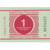Allemagne RDA - Bon des prisons - 1 pfennig - 1985 - Série B - Etat : NEUF