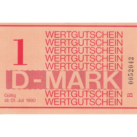 Allemagne RDA - Bon des prisons - 1 mark - 1990 - Etat : NEUF