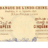Inde Française - Pick A3s - 50 roupies - Série 0.0 - 10/09/1892 - Spécimen - Etat : SUP+