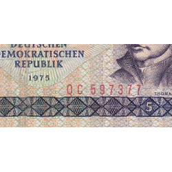 Allemagne RDA - Pick 27b - 5 mark der DDR - 1987 - Etat : TB