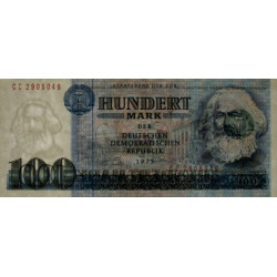 Allemagne RDA - Pick 31b - 100 mark der DDR - 1975 (1986) - Série CC - Etat : SUP+