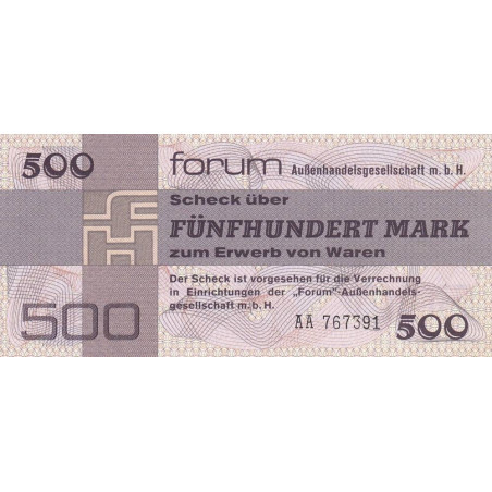 Allemagne RDA - Pick FX 7 - 500 mark - 1979 - Série AA - Etat : NEUF
