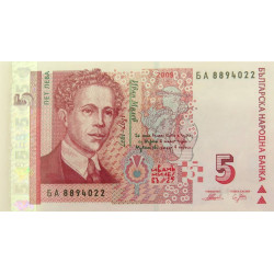 Bulgarie - Pick 116b - 5 leva - 2009 - Etat : NEUF