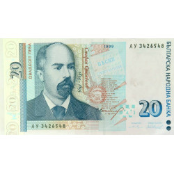Bulgarie - Pick 118a - 20 leva - 1999 - Etat : SUP