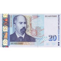 Bulgarie - Pick 118b - 20 leva - 2007 - Etat : NEUF