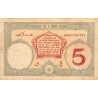 Djibouti - Pick 6b_2 - 5 francs - Série W.58 (remplacement) - 1937 - Etat : TB-