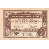 Belgique - Thielrode - BR194 - 25 centimes - 12/08/1916 - Etat : SPL