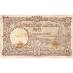 Belgique - Pick 116 - 20 francs - 01/09/1948 - Etat : B+