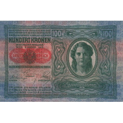 Autriche - Pick 55a - 100 kronen - Série 2544 - 1920 - Etat : TTB+