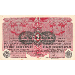 Autriche - Pick 49 - 1 krone - Série 1621 - 1920 - Etat : TTB