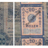 Autriche - Pick 61_2 - 1'000 kronen - 1919 - Avec timbres de 20 heller - Etat : AB