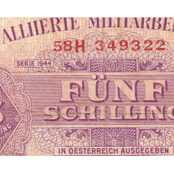 Autriche - Pick 105 - 5 shilling - 1944 - Etat : TB-