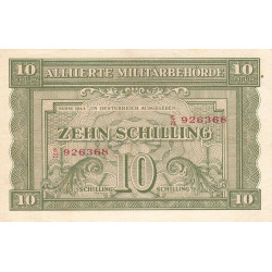 Autriche - Pick 106_1 - 10 shilling - 1944 - Etat : SUP