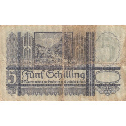 Autriche - Pick 121 - 5 shilling - 04/09/1945 - Etat : B+