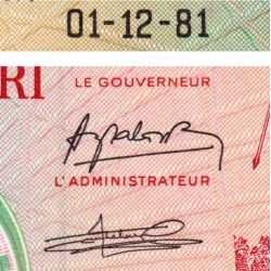 Burundi - Pick 27a_3 - 20 francs - Série AW - 01/12/1981 - Etat : NEUF