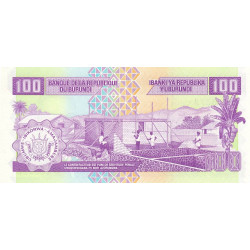 Burundi - Pick 37c - 100 francs - Série GP - 01/08/2001 - Etat : NEUF