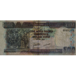 Burundi - Pick 38d - 500 francs - Série AV - 01/10/2007 - Etat : NEUF