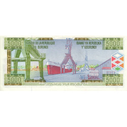 Burundi - Pick 42a - 5'000 francs - Série U - 05/021999 - Etat : SUP